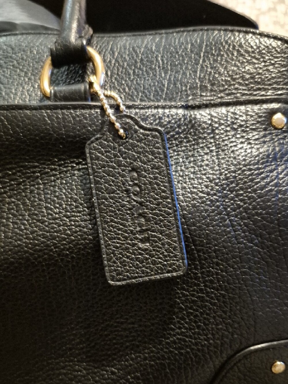 Coach Mercer Pebbled 30 Leather Satchel with Gold Hardware - Picture 6 of 11